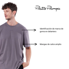 REMERA PATO PAMPA COLLIE OVERSIZE ALGODON PIMA - GRANACA