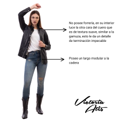 CAMISACO VICTORIA ATES CYPHER CUERO LEGITIMO - tienda online