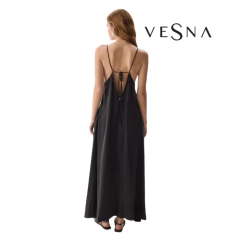 Imagen de VESTIDO VESNA SAUDADE SEDA CUPRO LARGO
