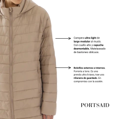 CAMPERA PORTSAID ROMA LIGHT LONG PUFFER