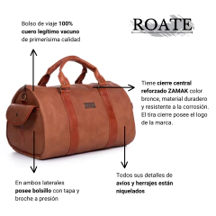 BOLSO ROATE RAGNAR CUERO LEGITIMO DE VIAJE - comprar online