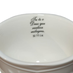 Xícara de Chá de Porcelana com pires e Versículo. Mod.1003 na internet