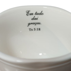 Xícara de Chá de Porcelana com pires e Versículo. Mod.1001 na internet