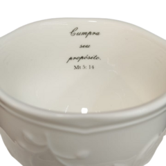 Xícara de Chá de Porcelana com pires e Versículo. Mod.1004 na internet