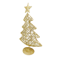 Árvore de Natal Dourada 25cm. na internet