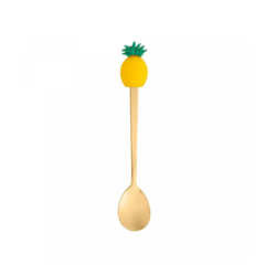 Conjunto 4 Colheres de Chá de Aço Inox Fruit Dourado - Wolff - comprar online