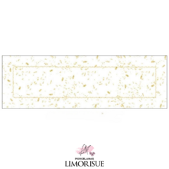 Trilho de Mesa Dourado GliTter 143cm X 46cm .