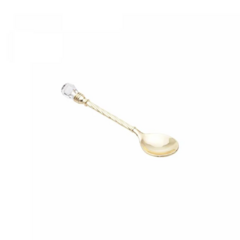 Conjunto 6 Colheres de Café de Zamac Crystal Dourado 11cm - Wolff - comprar online