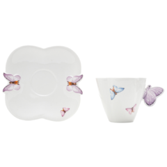 Xicara Café Porcelana Borboletas 100ml 1162 Wolff - comprar online