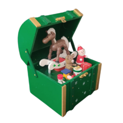 Caixa Musical em MDF Natalino 19cm. - comprar online