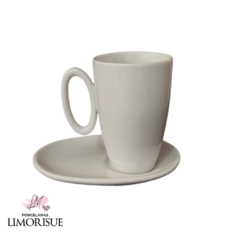 Xícara de Chá de Porcelana com Pires Olinda 180ml.