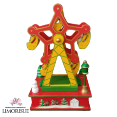Caixa Musical Natalina em MDF 22cm.