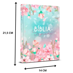 Bíblia Sagrada Nvi Feminina Capa Dura Letra Média Magnolia. - comprar online