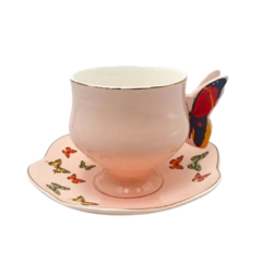Conjunto de Xícaras de Chá em Porcelana Papillon com 8 Peças 200ml L`Hermitage. - comprar online