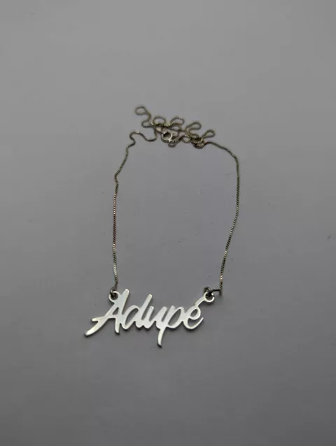 Colar Prata Monograma Adupé