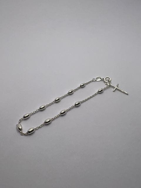Pulseira Prata Terço