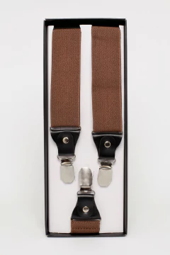 Suspensório Largo Marrom TieBox