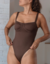 Maiô body Bárbara - Café