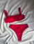 Hot pants Bárbara - vermelho - loja online
