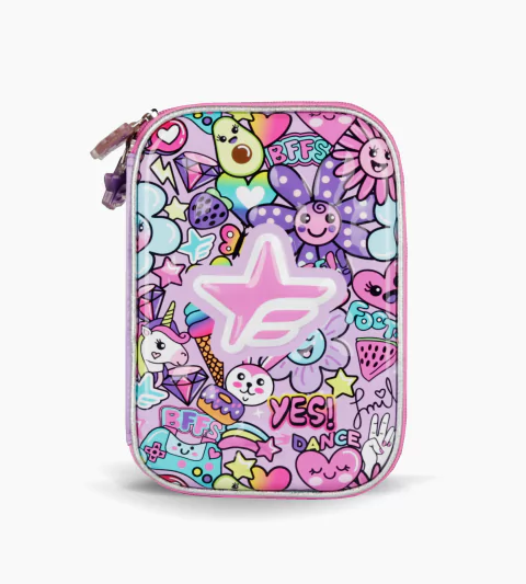 DESPLEGABLE 2 PISO FLOWERS LILA - comprar online