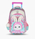 MOCHILA CARRO 18″ BUNNY ROSA CON LUZ LED