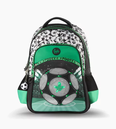 MOCHILA ESPALDA 18´´ NEW CHAMPIONS VERDE CON LUZ LED - comprar online