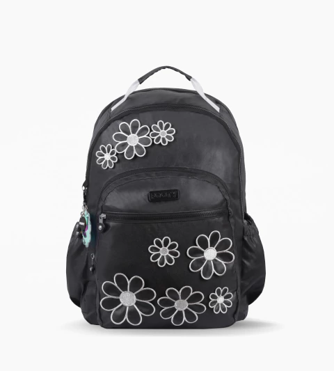 MOCHILA ESPALDA 18″ EMOTIMOCHI NEGRA - comprar online