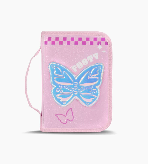 CARTUCHERA DESPLEGABLE GLOW FLY ROSA - comprar online