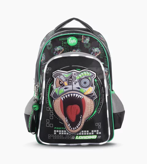 MOCHILA ESPALDA 18´´ TRANFORMER NEGRO CON LUZ LED