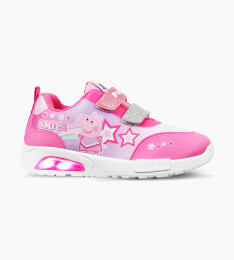 ZAPATILLAS POP PEPPA PIG SMILE ROSA CON LUZ AL PISAR (T.22-26) - comprar online