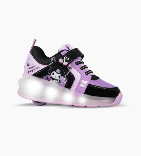 ROLLER KUROMI LILA /NEGRO CON LUCES LED RECARGABLE (T. 28-36) - comprar online