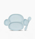 SET X2 PLATO / CUCHARA CELESTE MONOLULO