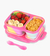 TUPPERS PLEGABLE BATIK FUCSIA 2 COMPARTIMIENTO - tienda online