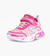 CORAZONES METALIZADOS FUCSIA CON LUZ AL PISAR (T. 26-34) - comprar online