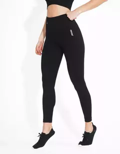 Imagen de CALZA SEAMLESS BASIC SOLID BLACK