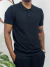 Camisa Polo tricô preta na internet
