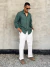 Camisa verde manga longa - comprar online