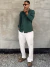 Camisa verde manga longa - loja online