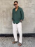 Camisa verde manga longa - comprar online