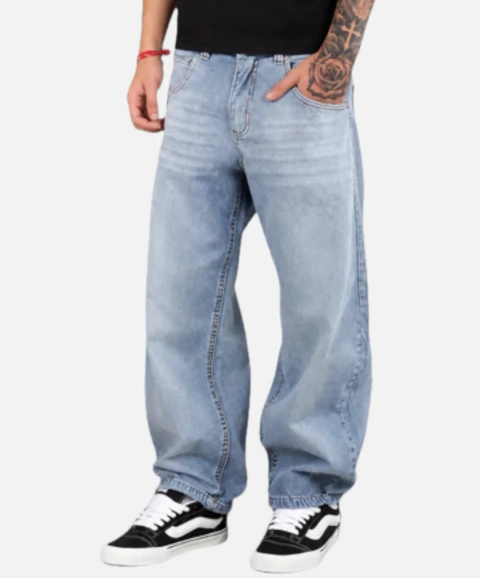 Jean Harlem Barrel Azul Washed NTF