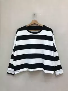 Remera Lauren Negro/Blanco - comprar online