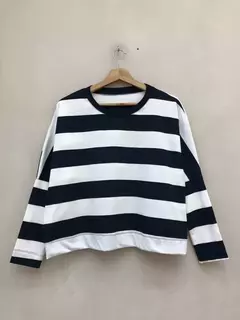 Remera Lauren Marino/blanco - comprar online