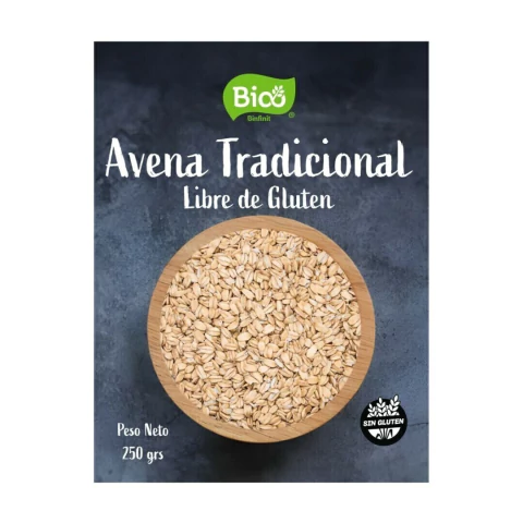 AVENA TRADICIONAL SIN GLUTEN x250g BINFINIT