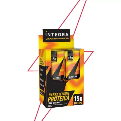 BARRA DE CEREAL PROTEICA MANI CON CHOCOLATE x45g INTEGRA