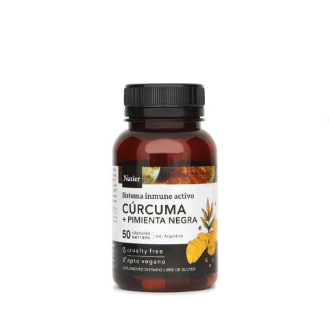 CURCUMA + PIMIENTA NEGRA x 50 CAP NATIER