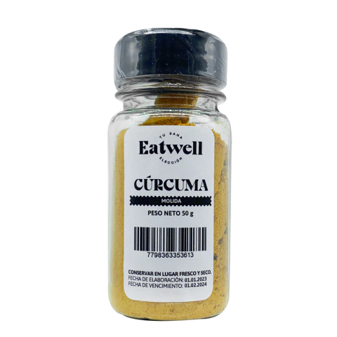 CURCUMA MOLIDA ENVASE DOSIFICADOR x 50g EATWELL