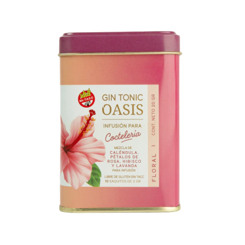 GIN TONIC INFUSION FLORADA COCTELERIA LATA x10 SAQ OASIS