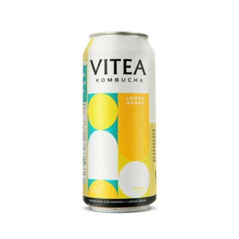 LATA KOMBUCHA LEMON GRASS x 473cc VITEA - comprar online