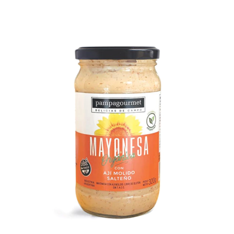 MAYONESA CON AJI MOLIDO ORGANICA 320g PAMPAGOURMET