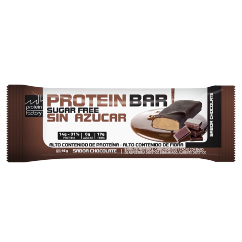 PROTEIN BAR CHOCO S/AZ x 46g PROTEIN FACTORY (14g DE PROTEINA)